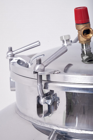 Автоматический автоклав-стерилизатор "Фермер Премиум" 125 л с ЭБУ, вертикальный, с кассетами